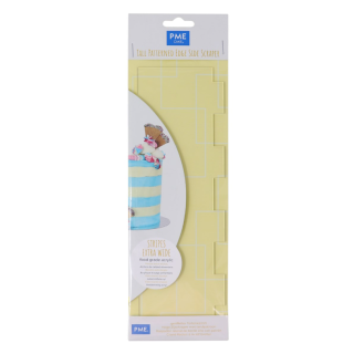PME: Tall Patterned Edge Side Scraper - Extra Wide Stripes