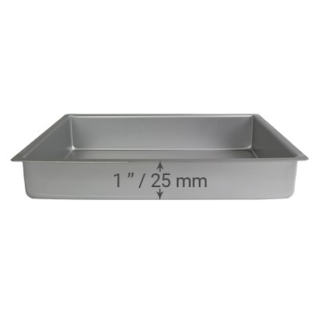 Brownie (Oblong) Cake Pan - (177 x 279 x 25mm / 7 x 11 x 1" inch)