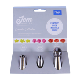 Jem Nozzles Set – Cupcakes Collection Pack of 3