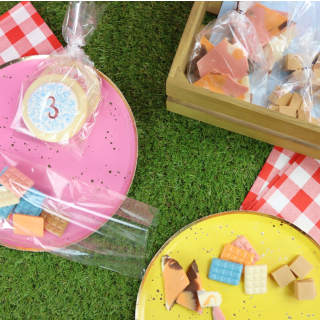 Party Bags with Silver Ties (229 x 102mm / 9 x 4”) - Set Of 25