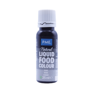 PME 100% Natural Food Colour Liquid Black - 25ml