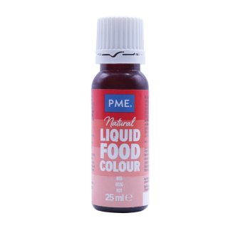 PME 100% Natural Food Colour Liquid Red - 25ml