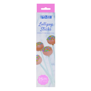 PME 7.9" Lollipop Sticks - Pack of 25