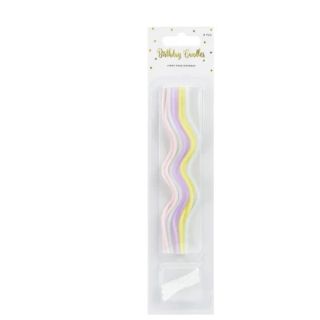 Birthday Candles Curl Mix (14cm) - Set Of 8