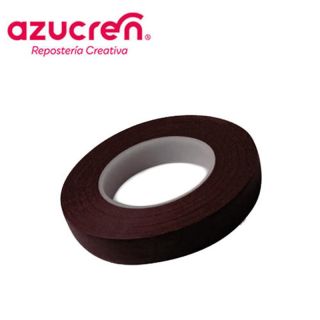 27 METERS OF BROWN FLOWER WIRE COVERING TAPE 12 MM