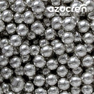 Azucren Pearls 8mm Silver - 90 g