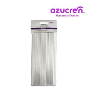 Azucren 20Cm Lollipop Sticks - Pack of 50
