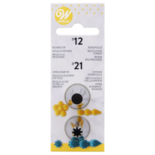 Wilton Nozzle Disposable 12 x 21 - Tip Set Of 2
