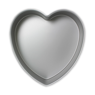 Heart Cake Pan Aluminium - (6 x 3" / 76 x 152mm)