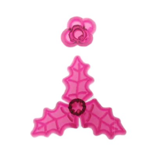 JEM Christmas Cutters - Holly & Berries - Set of 2