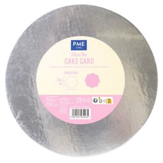 PME - 8'' Round Cake Cards Silver