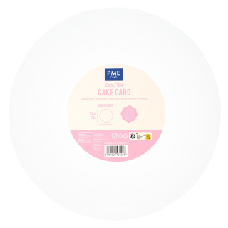PME - 10'' Round Cake Cards White