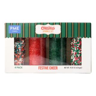 PME Christmas Sprinkle - Festive Cheer (420g) - Set of 4