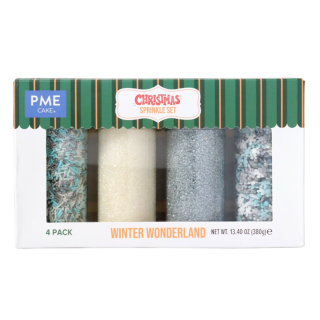 PME Christmas Sprinkle - Winter Wonderland (420g) - Set of 4