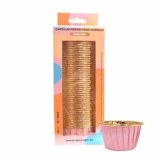 Gold And Pink Capsules - Set Of 50