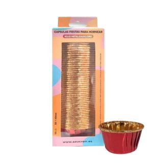 Gold And Red Capsules - Set Of 50