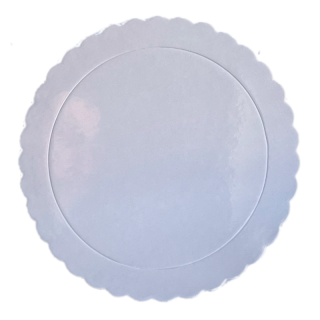 12'' Extra Strong Cake Card White - 30 Ø x 3mm