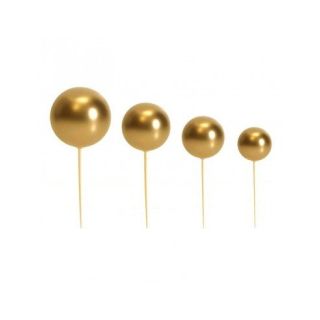 GOLD DECORATIVE BALLS AZUCREN SET OF 20