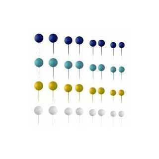 Set of 32 Decorative Balls Mix Blue Azucren