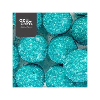 TURQUOISE SUGAR BALL GLITTER PEARLS 60 GRAMS SUGAR