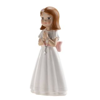 GIRL COMMUNION ROSARY BOW DEKORA (315129)