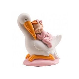 STORK GIRL ASLEEP 10 CM. DEKORA ( 310111 )