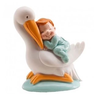 STORK CHILD ASLEEP 10 CM. DEKORA ( 310110 )