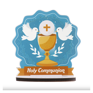 COMMUNION TOPPER CHALICE WITH POPCORN 12 X 12.5 CM. DEKORA ( 354125 )