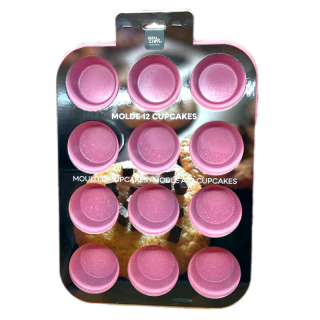 PINK CUPCAKE MOLD 12