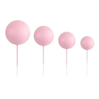 SET 20 LIGHT PINK DECORATIVE BALLS AZUCREN