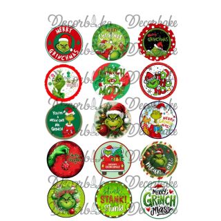 The Grinch 01 Edible Toppers - Set Of 15