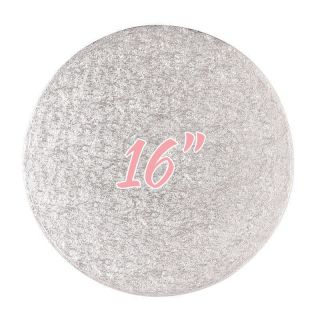 16" Cake Board Round Silver