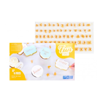 PME : Fun Fonts Cupcakes & Cookies Embossing Set - Collection 2