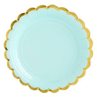 6 MINT PARTY DECO PLATES ( TPP16-103 )