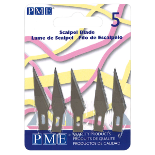 PME Modelling Tool Spare Scalpel Blades for Knife (32mm / 1.3”) - Set Of 5