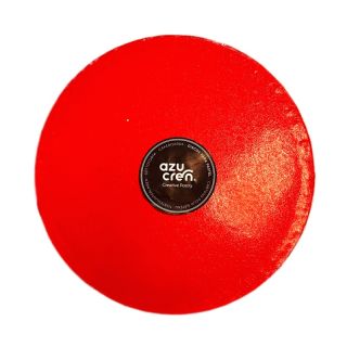 EXCELLENT RED ROUND BASE 25 X 1.2CM. SUGAR HEIGHT