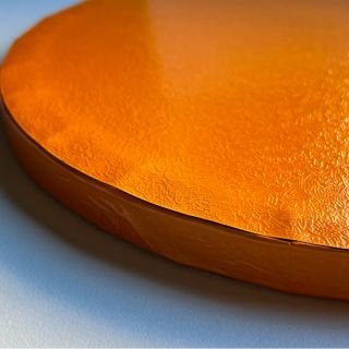 ORANGE ROUND BASE 25 CM. X 1.2 CM. HEIGHT REF. SUGAR