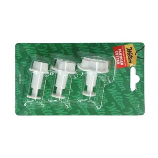 SET OF 3 CUTTERS WITH EJECTOR CHRISTMAS ORNAMENT WILTON
