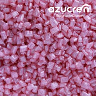 PINK SUGAR CRYSTALS AZUCREN 80 GRAM JAR - E171 FREE