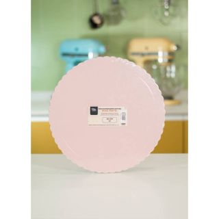 EXTRA STRONG DISC WITH PASTEL PINK TEXTURE 30 CM. SUGAR