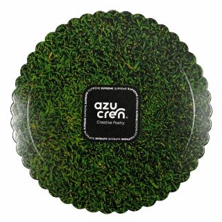 10'' Extra Strong Cake Card Grass - 25 Ø x 3mm