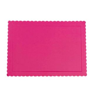 12" X 10" Extra Strong Oblong Cake Card Pink - 30 x 25 x 3mm