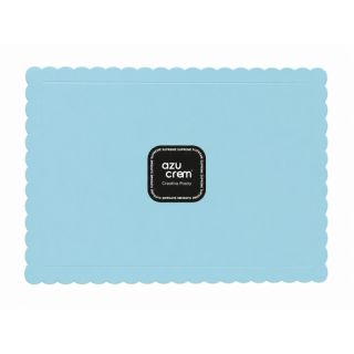 12" X 10" Extra Strong Oblong Cake Card Sky Blue - 30 x 25 x 3mm