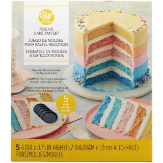 SET OF 5 EASY LAYERS 5-LAYER MOLDS - 15 CM. WILTON