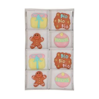SET OF 8 SUGAR DECORATIONS GINGERBREAD MAN